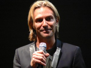 Eric Whitacre answers audience questions at ASU, Oct. 24.  Photo: ©ANVidean 2013
