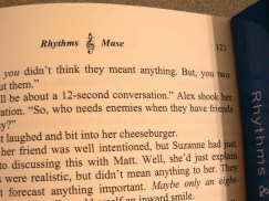 Attention to detail can make a book more compelling. Like using a treble clef ampersand to tie in my book's music theme.  ©2014 ANVidean