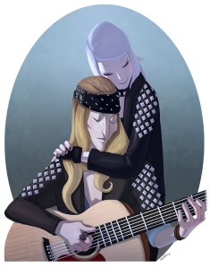 Another amazing image of secondary characters Axyl Thorne and B'rook Turehu as envisioned by Stacy Lefevre.