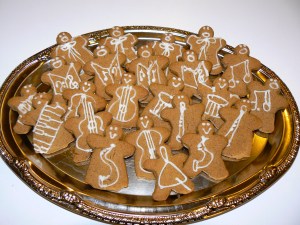 Gingerbread orchestra.